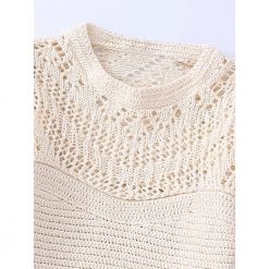 Boho Chic Clothing Sweet Slim Crochet Knitted Pullover Sweaters 7 Boho Chic Clothing Sweet Slim Crochet Knitted Pullover Sweaters