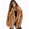 Boho Chic Clothing Turn Down Collar Soft Fur Coat
