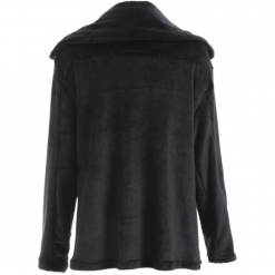 Boho Chic Clothing Turn Down Collar Soft Fur Coat