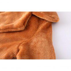 Boho Chic Clothing Turn Down Collar Soft Fur Coat