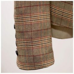 HARLEYFASHION Official Store Plaid Asymmetrical Blazer