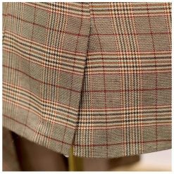 HARLEYFASHION Official Store Plaid Asymmetrical Blazer