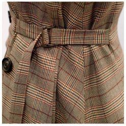 HARLEYFASHION Official Store Plaid Asymmetrical Blazer