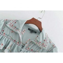 Amy Mujeres Store Elegant Ruffles Chiffon Blouse Tops