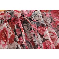 Alifus Official Store Tops Flower Ruffles Blouse