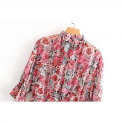 Alifus Official Store Tops Flower Ruffles Blouse