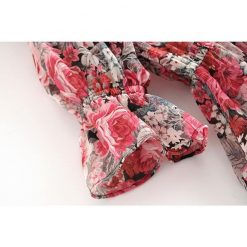 Alifus Official Store Tops Flower Ruffles Blouse