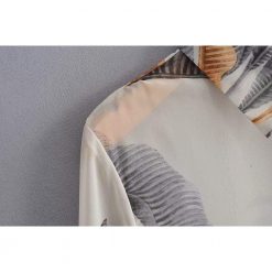 Amy Mujeres Store Leaves Slim Blouse Tops 9 Amy Mujeres Store Leaves Slim Blouse Tops