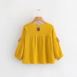 Amy Mujeres Store Tops Smock Tassel Top