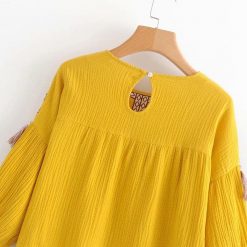 Amy Mujeres Store Tops Smock Tassel Top