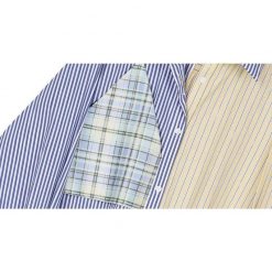 EAM Official Store Striped Lapel Shirt