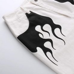 Boho Chic Clothing Flame Panelled Wide Leg