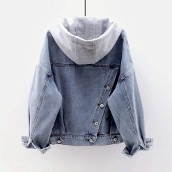 Boho Chic Clothing Fashion Hooded Denim Jacket