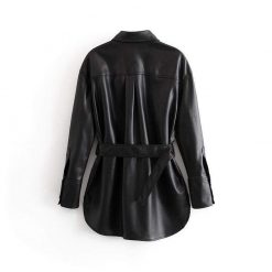 Boho Chic Clothing Belted Women's Leather Jacket Coats & Jackets 3 Boho Chic Clothing Belted Women's Leather Jacket Coats & Jackets