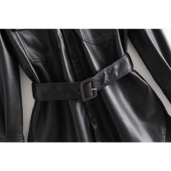 Boho Chic Clothing Belted Women's Leather Jacket Coats & Jackets 5 Boho Chic Clothing Belted Women's Leather Jacket Coats & Jackets