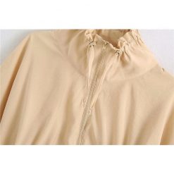 Boho Chic Clothing Coats & Jackets Drawstrings Fashionable Cropped Female Jacket 4 Boho Chic Clothing Coats & Jackets Drawstrings Fashionable Cropped Female Jacket