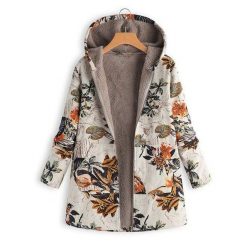 Boho Chic Clothing HOODED VINTAGE FLORAL JACKET Coats & Jackets