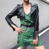 Boho Chic Clothing Coats & Jackets LEATHER BIKER CROPPED JACKET
