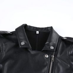Boho Chic Clothing Coats & Jackets LEATHER BIKER CROPPED JACKET