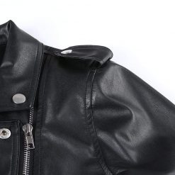 Boho Chic Clothing Coats & Jackets LEATHER BIKER CROPPED JACKET
