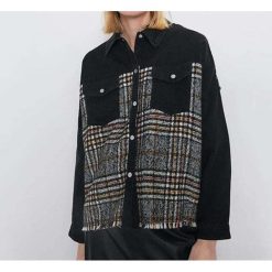 Boho Chic Clothing PLAID PATCHWORK JACKET