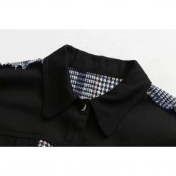 Boho Chic Clothing PLAID PATCHWORK JACKET