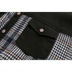 Boho Chic Clothing PLAID PATCHWORK JACKET