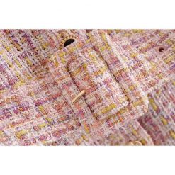 Boho Chic Clothing POCKET TASSEL PLAID TWEED JACKET 5 Boho Chic Clothing POCKET TASSEL PLAID TWEED JACKET