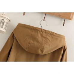 Boho Chic Clothing Windbreaker Hooded Trench Coat