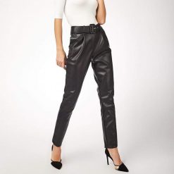 Boho Chic Clothing Chic Black Leather Pants