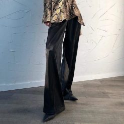 Boho Chic Clothing Elegant Silk Wide Leg Trousers
