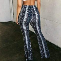 Boho Chic Clothing Pants Bohemian Stretch Bell Bottom Trousers