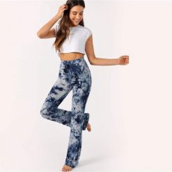 Boho Chic Clothing High Waist Dye Flare Pants