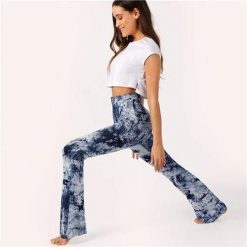 Boho Chic Clothing High Waist Dye Flare Pants