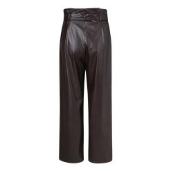 Boho Chic Clothing LEATHER WIDE LEG PANTS