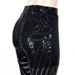 Boho Chic Clothing High Waist Sequins Trouser Pants