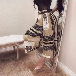 Boho Chic Clothing VINTAGE RUFFLES PLEATED PANTS