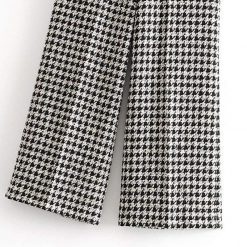 Boho Chic Clothing Plaid Tweed Pants