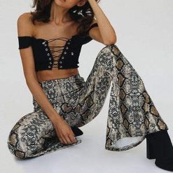 Boho Chic Clothing SNAKE PRINTED PANTS 4 Boho Chic Clothing SNAKE PRINTED PANTS