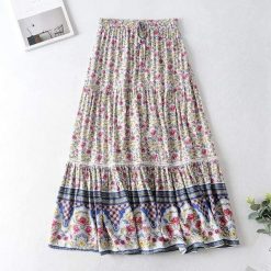 Boho Chic Clothing Skirts Bohemian Casual Beach Skirt