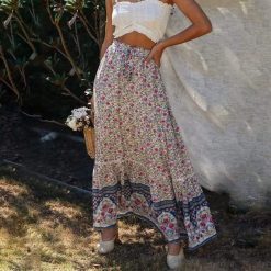 Boho Chic Clothing Skirts Bohemian Casual Beach Skirt
