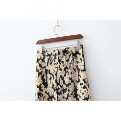 Boho Chic Clothing Skirts Floral Silk Pencil Skirt