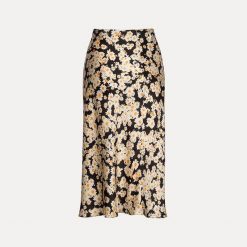 Boho Chic Clothing Skirts Floral Silk Pencil Skirt