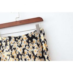 Boho Chic Clothing Skirts Floral Silk Pencil Skirt