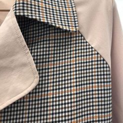 Simplee Apparel Tarina Contrast Trench Coat Coats & Jackets