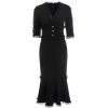 Boho Chic Clothing Black Lace Silk Panels Mermaid Hem 1 Boho Chic Clothing Black Lace Silk Panels Mermaid Hem