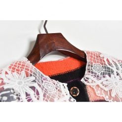 Boho Chic Clothing Sweaters PETER PAN COLLAR STRIPED CARDIGAN 11 Boho Chic Clothing Sweaters PETER PAN COLLAR STRIPED CARDIGAN