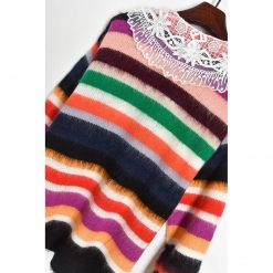 Boho Chic Clothing Sweaters PETER PAN COLLAR STRIPED CARDIGAN 9 Boho Chic Clothing Sweaters PETER PAN COLLAR STRIPED CARDIGAN