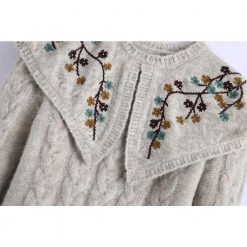 Boho Chic Clothing EMBROIDERY SHAWL SWEATER 5 Boho Chic Clothing EMBROIDERY SHAWL SWEATER