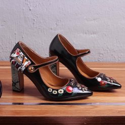 Boho Chic Clothing Shoes POINTED SQUARE HEELS 8 Boho Chic Clothing Shoes POINTED SQUARE HEELS